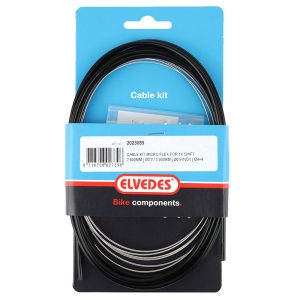 Transmission De Dérailleur Elvedes Noir Acier 2.50M Pour Shimano-Sram Diam 0.9 mm