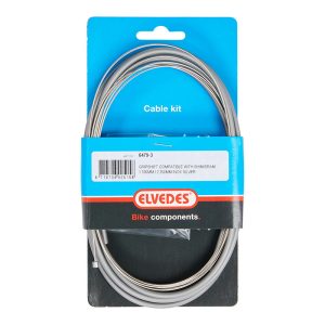 Transmission Pour Moyeu Nexus 3V. Elvedes Gaine 2,25M Gris - Câble 1,7M INOX Avec Embouts De Gaine (Vendu A L Unite)