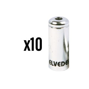 Embout De Gaine De Frein 5 mm Alu Argent Étanche (Vendu Par 10) -Elvedes-