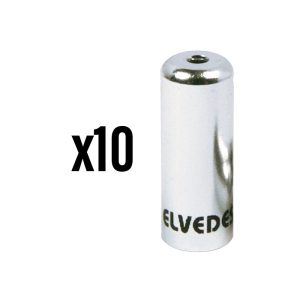 Embout De Gaine Dérailleur 4,2 mm Alu Argent (Vendu Par 10) -Elvedes-
