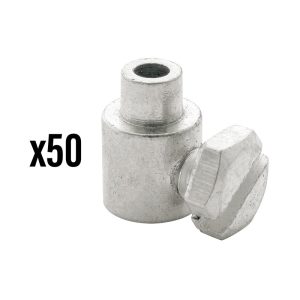 Serre Câble De Frein Diam 7 mm - L 10 mm Laiton (Vendu Par 50) -Elvedes-