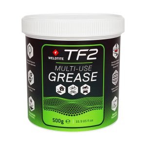 Bike Grease Weldtite Tf2 Teflon with Chainring Follower Red (Pot 500 G) -Compatible Carbon
