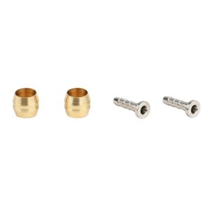Raccord Durite Frein Elvedes Olive Et Insert - Pin Compatible Shimano Bh90 (Paire Olive Et Insert)