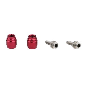 Raccord Durite Frein Elvedes Olive Et Insert - Pin Compatible Sram - Avid Rouge (Paire Olive Et Insert)