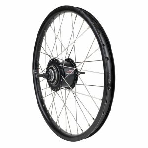 Roue VTT - Cargo - VAE - E-Bike - Longtail 20" Er20 Arrière Noir Double Paroi Moyeu Nexus 5V Frein Centerlock 36 Rayons INOX (J.40625)
