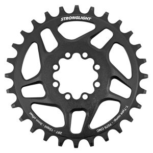 Plateau VTT Direct Mount 8 Trous Pour Sram Sx-Nx-Gx Stronglight Mono Alu Noir 28 dents - 12V. Narrow Wide (Deport 3 mm)