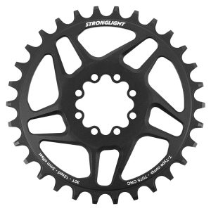 Plateau VTT Direct Mount 8 Trous Pour Sram Sx-Nx-Gx Stronglight Mono Alu Noir 30 dents - 12V. Narrow Wide (Deport 3 mm)