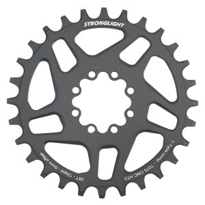 Plateau VTT Direct Mount 8 Trous Pour Sram X01-Xx1 Stronglight Mono Alu Ht3 Noir 28 dents - 12V. Narrow Wide