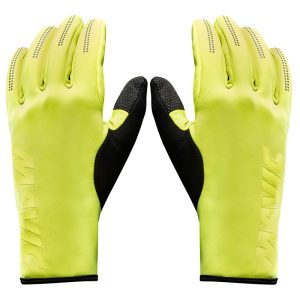 Gants Vélo Long Mavic Essential Thermo Noir-Jaune Reflechissant XL (Paire Sur Carte) Sans Velcro