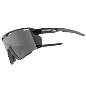 Lunettes Vélo Adulte Gist Nova Monture Noir Verre Fume Polycarbonate (Protection 100% Contre Uva, Uvb, Uvc Et Lumière Bleue) Compatible Clip Verres Correcteurs Ref 225388
