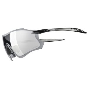 Lunettes Vélo Adulte Gist Pack Monture Noir Verres Solaires Miroir Noir - Protection 100% Uv - Uva - Uvb) Ultra Légère (Verre Cat 3)