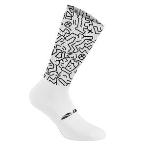 Chaussettes - Socquettes Été Gist Vela Motif Noir Et Blanc 38-42 Antibacterien - Hauteur 20 cm (Paire)