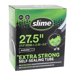 Chambre A Air Vélo 27.5 X 2.35-3.0 Slime Valve Schrader Obus Demontable Avec Liquide Anti-Crevaison -Compatible VAE-