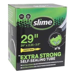 Chambre A Air Vélo 29 X 2.35-3.0 Slime Valve Presta Obus Demontable Avec Liquide Anti-Crevaison -Compatible VAE-
