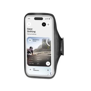 Case-Pouch-Armband for Smartphone-Phone Rixus Sport L Ultra Resistant Black Velcro Mount (Sold Individually) -Rxsb03