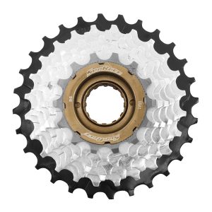 Roue Libre 7V. Sunrace 14-28 Argent-Noir (Montage Atelier)