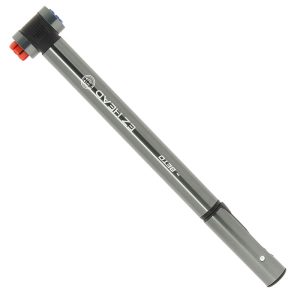Pompe Mini Route-VTT Ez Head Pliable Alu Gris 8 Bars Double Embouts Vp-Vs Poignée En T Fixation Porte Bidon - Lg 220 mm (Offre Spéciale)