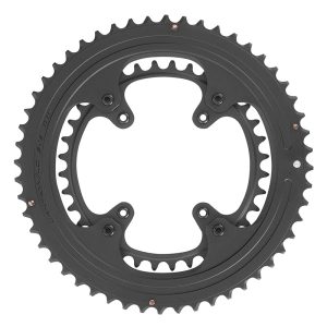 Jeu De Plateau Route 4 branches Ø 121-128 Campagnolo Super Record 13 50-34 dents Noir Alu 7075 13V. (Vendu Par 2)