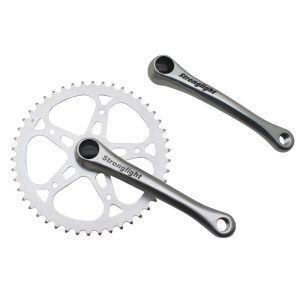 Pédalier City Stronglight Sl55 Alu Argent 170 mm 46D. Chaîne 2.38 (Axe Carré 115 mm)