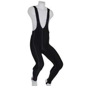 Cuissard - Collant Long Adulte P2R Eco A Bretelles Fond Coolmax Noir Zip Aux Chevilles + Passants L