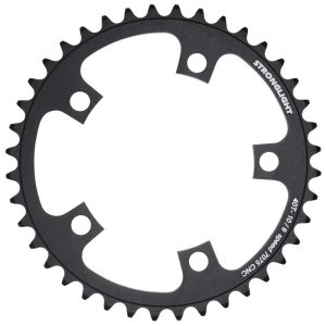 Plateau Route 5 branches Ø 110 Stronglight 40 dents Intérieur Noir Alu 7075 Type Shimano 9-10V.