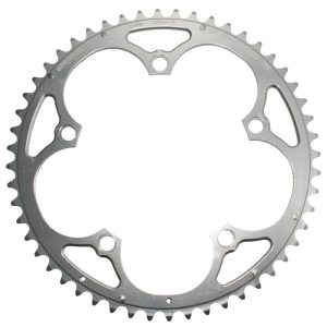 Plateau Route 5 branches Ø 135 Stronglight 52 dents Extérieur Campagnolo Argent Alu 7075 (Axe Carré) 9-10V.