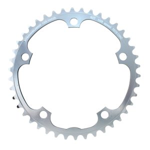 Plateau Route 5 branches Ø 135 Stronglight 42 dents Intérieur Campagnolo Argent Alu 7075 (Axe Carré) 9-10V.