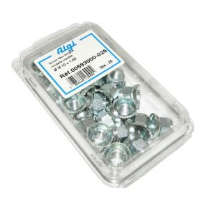 Écrou De Roue Vélo A Rondelle Crantee Algi Diam 10X100 (00593000-100) (Blister De 25)