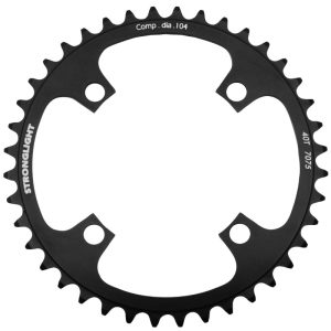 Plateau VTT 4 branches Ø 104 Stronglight Mono 40 dents Noir Alu 7075 - Épaisseur 3.5 mm 8-9V.