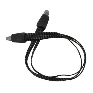 Sandow - Tendeur Vélo Plat Double Fil Avec Crochets 580 mm Noir-Gris (Vendu A L Unite)