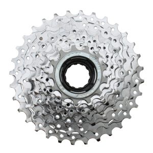 Roue Libre 8V. Sunrace 13-32 Argent Indexee (En Boite) (Compatible VAE Moteur Roue Arrière) 13-14-15-16-18-21-24-28-32