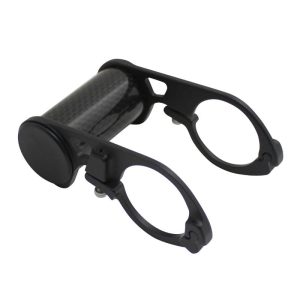 Support Compteur Carbone Pour Cintre 31,8 mm Noir 32G (Largeur 45 mm Et Diamètre 25 mm)