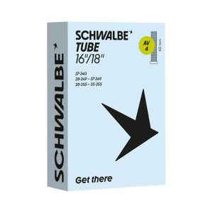 Chambre A Air Vélo 16 X 1 3-8 A 18X1.35 - 400A Schwalbe Valve Standard (37-340 À 35-355) (Av4)