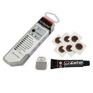 Inner Tube Repair Kit Zefal Road - Box (6 Patchs 15 mm + Glue 5G + Rape Steel) with Notice