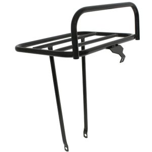 Porte Bagage Vélo Avant A Tringles P2R Large Diam 10 mm Noir 26"-28" (Largeur 36 cm X Longueur 28 cm) Poids Max 10 Kg