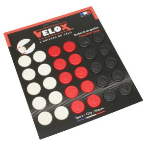 Bouchon De Cintre Route Velox Rouge(X10) - Blanc(X10) - Noir(X10) (Carte De 30)