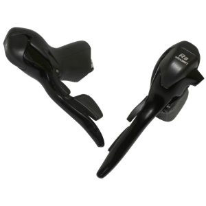 Levier-Manette Route Patin Microshift 8V. Triple Alu Noir Compatible Shimano (Paire Sachet Pour Atelier)