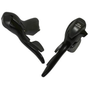 Levier-Manette Route Patin Microshift 9V. Triple Alu Noir Compatible Shimano (Paire Sachet Pour Atelier)