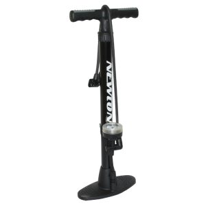 Floor Pump Newton Fpr3 Steel Colori Black Base Resin Fitting Double Style Switch with Manometre 11Bars Vp-Vs