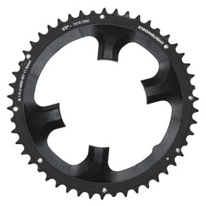 Plateau Route 4 branches Ø 110 Pour Shimano Ultegra 6800 Stronglight 50 dents Extérieur Noir Ct2 11V.