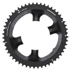 Plateau Route 4 branches Ø 110 Pour Shimano Ultegra 6800 Stronglight 52 dents Extérieur Noir Ct2 11V.