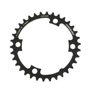 Plateau Route 4 branches Ø 110 Pour Shimano 105 5800 Stronglight 34 dents Intérieur Noir Compatible Ultegra 6800 - Dura-Ace 9000 11V.