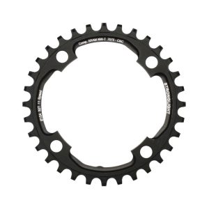 Plateau VTT 4 branches Ø 104 Pour Sram Xo1 Stronglight 32 dents Mono Noir Alu 7075 11V. Narrow Wide - Épaisseur 5 mm