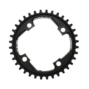 Plateau VTT 4 branches Ø 104 Pour Sram Xo1 Stronglight 36 dents Mono Noir Alu 7075 11V. Narrow Wide - Épaisseur 5 mm