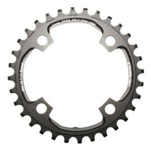 Plateau VTT 4 branches Ø 94 Pour Sram X01 Stronglight 32 dents Mono Noir Alu 7075 11V. Narrow Wide - Épaisseur 5 mm