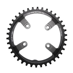 Plateau VTT 4 branches Ø 76 Pour Sram Xx1 Stronglight 38 dents Mono Noir Alu 7075 11V. Narrow Wide