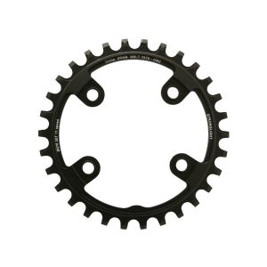 Plateau VTT 4 branches Ø 76 Pour Sram Xx1 Stronglight 30 dents Mono Noir Alu 7075 11V. Narrow Wide