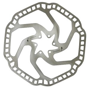MTB Brake Rotor 6 Holes Newton Brakco Shimano Compatible and Other 203 mm Silver + 6 Screw