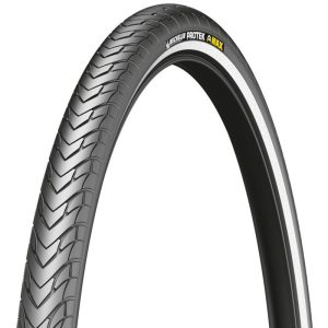 Pneu VTC Urbain 700 X 28 Michelin Protek Max Renfort 5 mm Noir Tr (28-622) Usage Intensif Flanc Reflex Compatible VAE (Offre Spéciale)