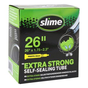 Inner Tube Bike 26 X 1.75-2.10 Slime Presta Valve with Removable Core with Anti-puncture Fluid